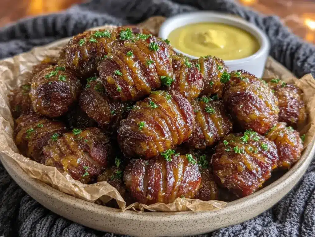 mustard hasselback kielbasa - featured image