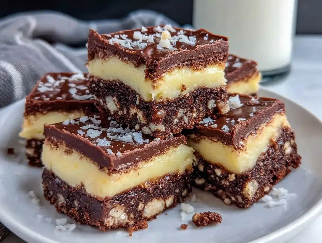 Nanaimo bars preparation steps