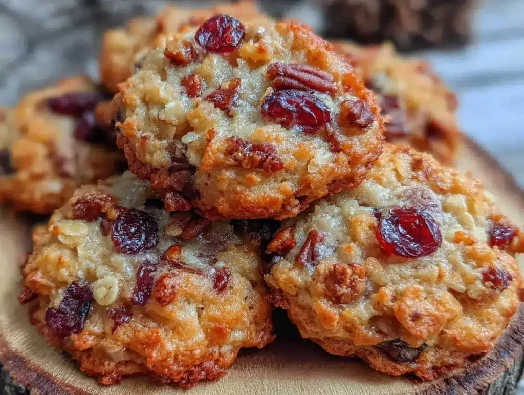 oatmeal cranberry pecan cookies - featured image