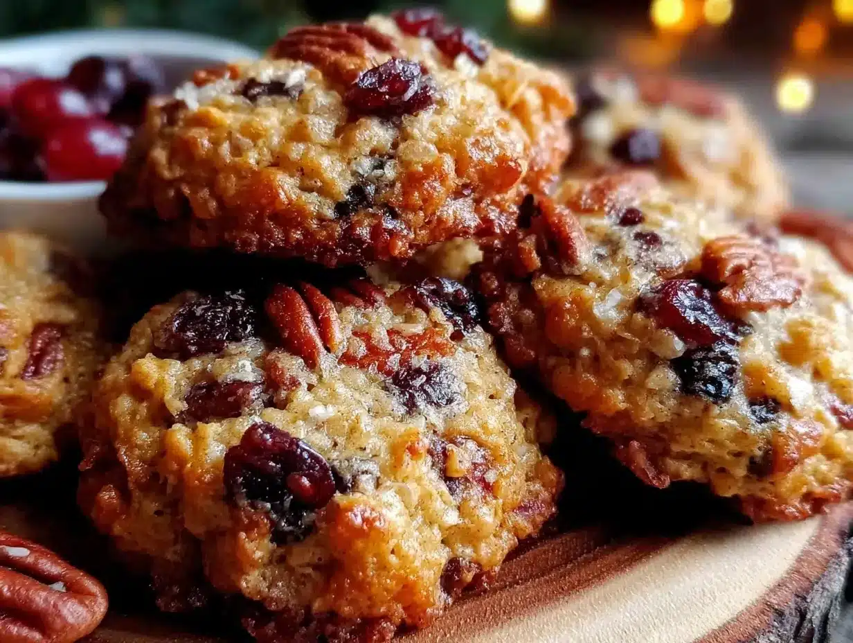 oatmeal cranberry pecan cookies preparation steps