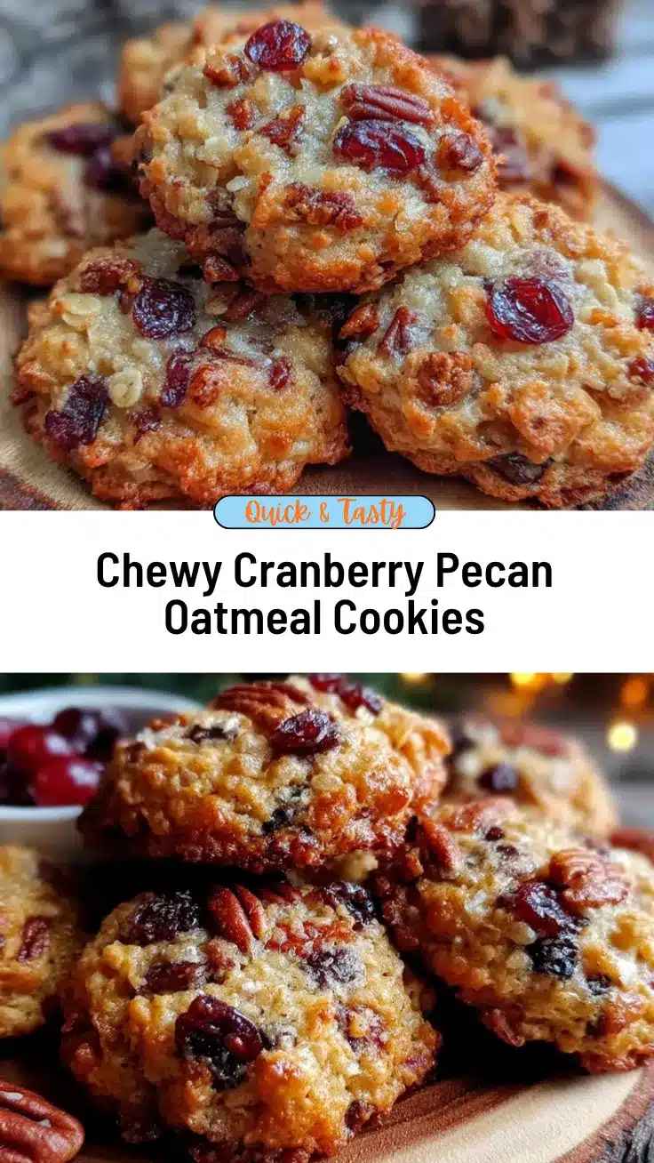 oatmeal cranberry pecan cookies recipe