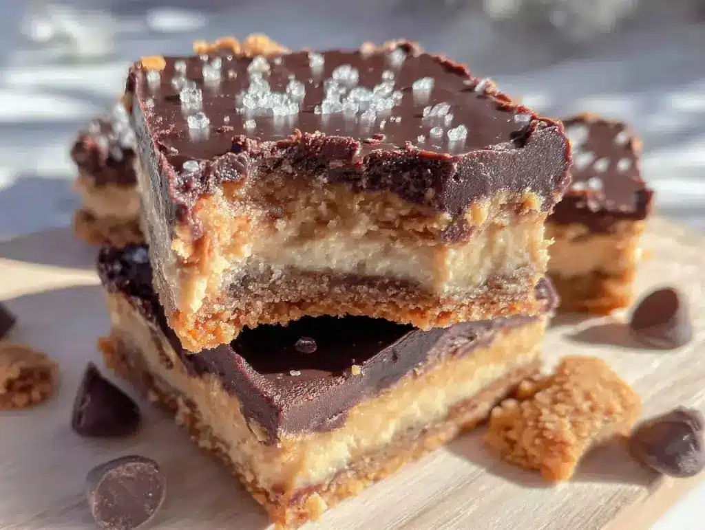 peanut butter sandwich bars - featured image