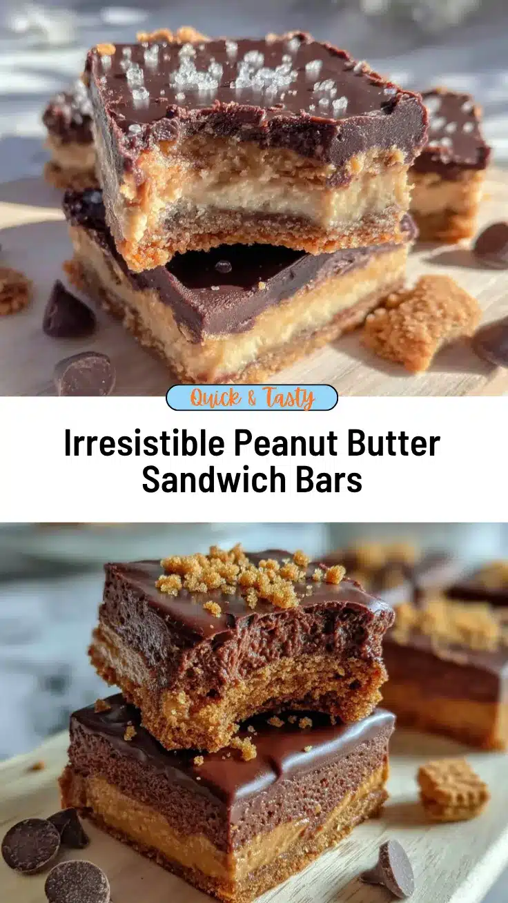 peanut butter sandwich bars recipe