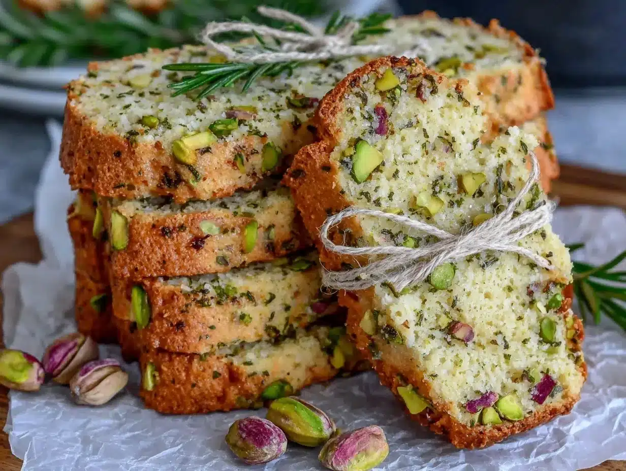 pistachio lemon rosemary biscotti preparation steps