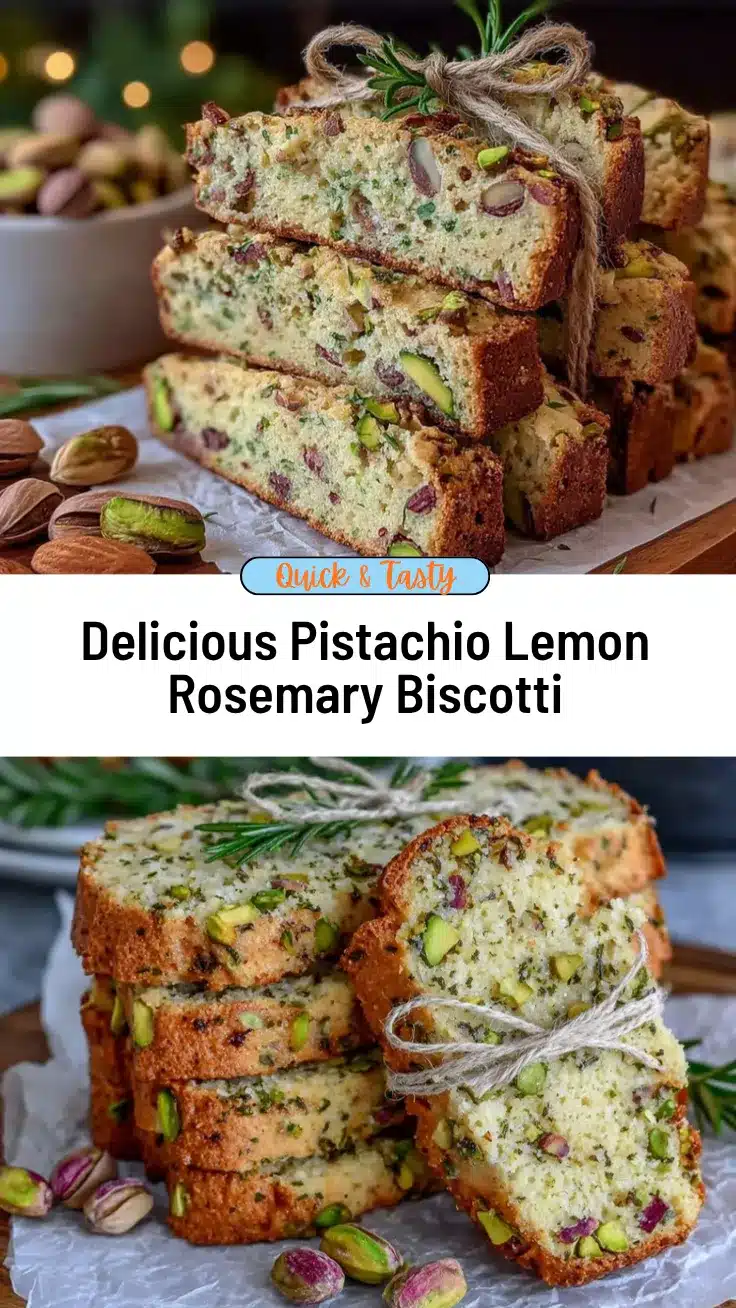 pistachio lemon rosemary biscotti recipe