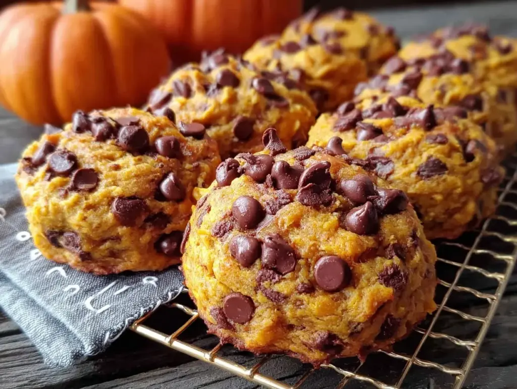 pumpkin chip cookies - featured image