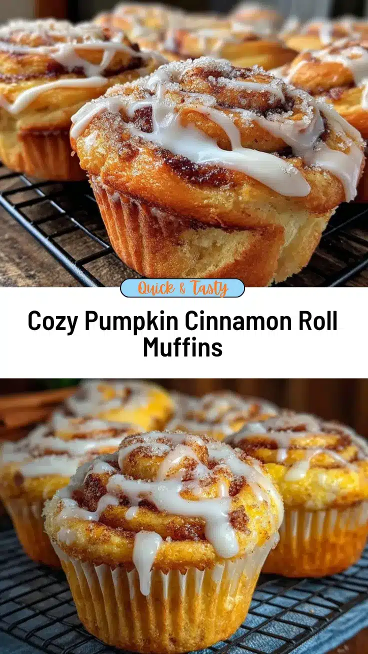 pumpkin cinnamon roll muffins recipe