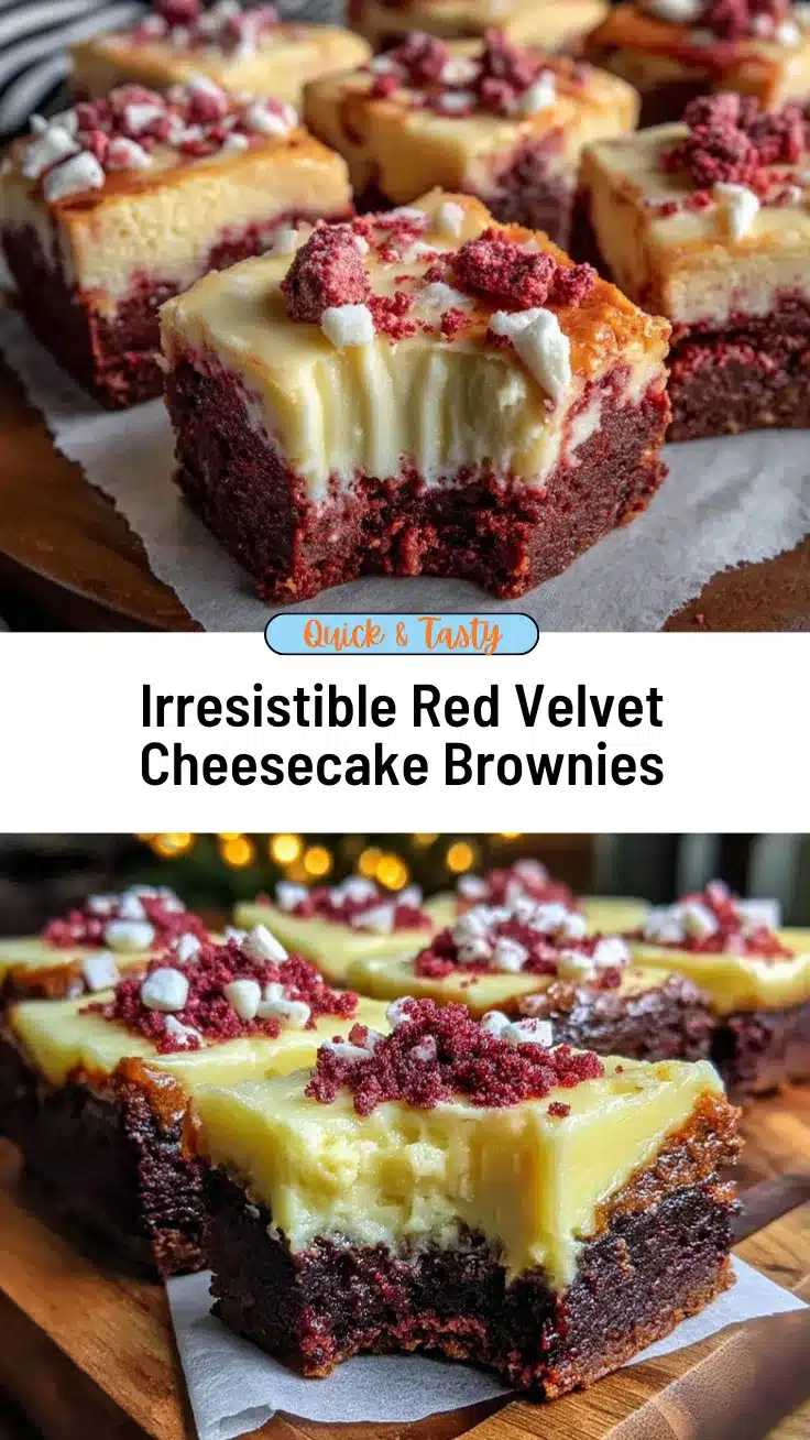 red velvet cheesecake brownies recipe