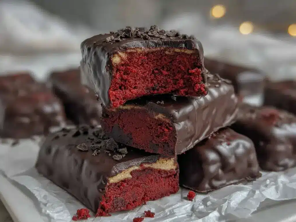 red velvet protein bars - featured image