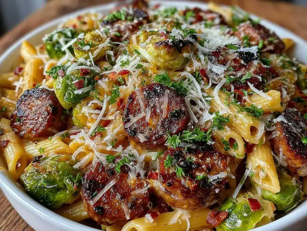 sausage pasta - featured image