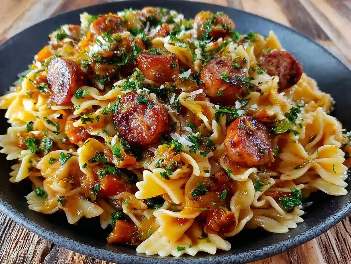 sausage pasta preparation steps