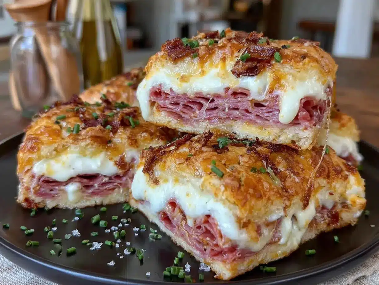 Savory Italian Sub Squares preparation steps