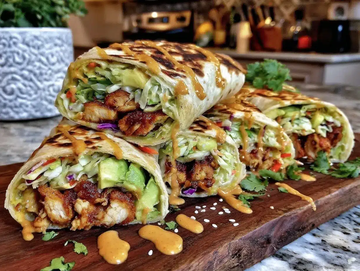 spicy avocado chicken wrap preparation steps
