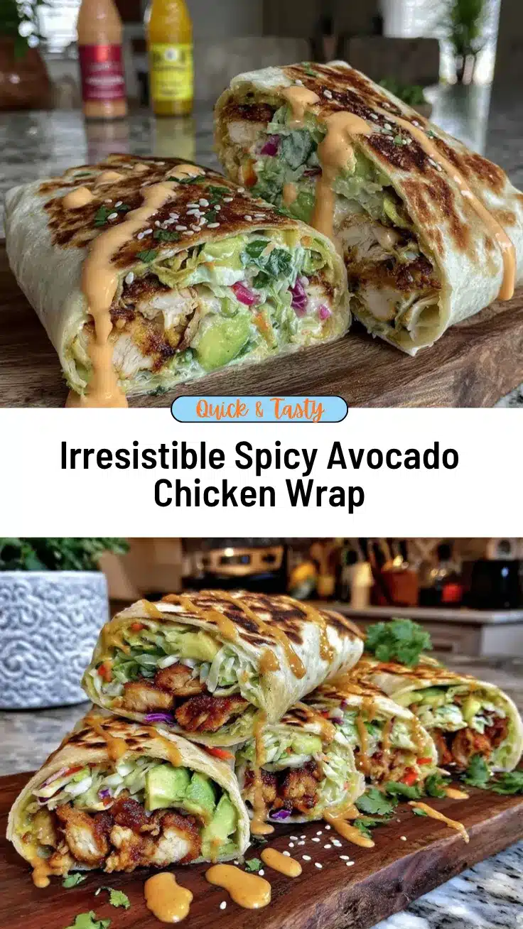 spicy avocado chicken wrap recipe