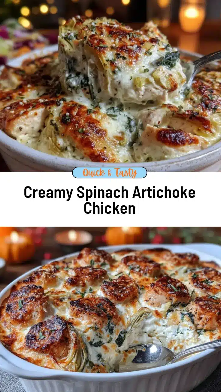 spinach artichoke chicken casserole recipe