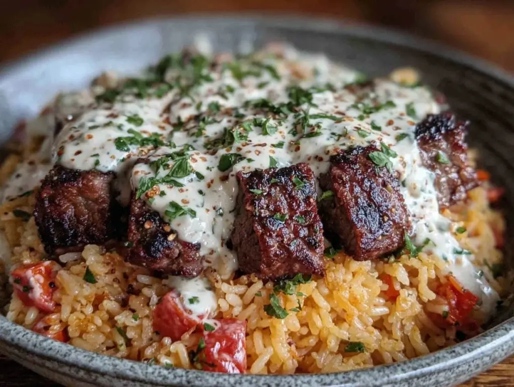 steak queso bowl - featured image