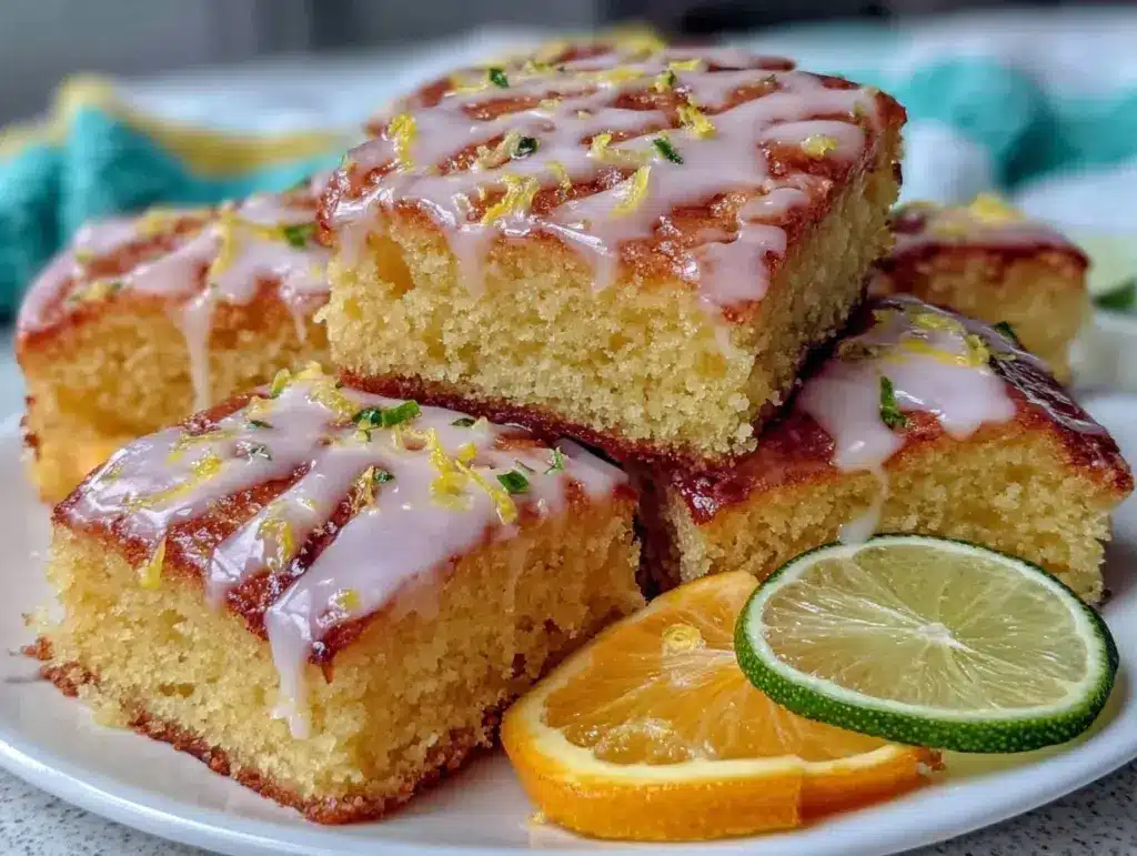 zesty citrus brownies - featured image