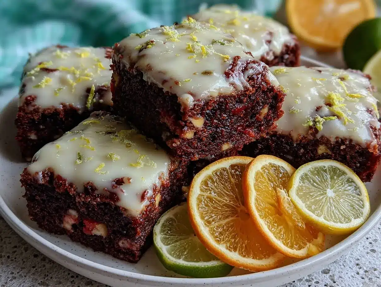 zesty citrus brownies preparation steps