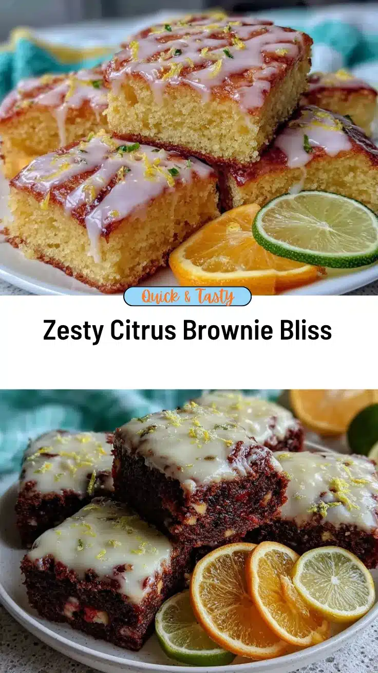zesty citrus brownies recipe