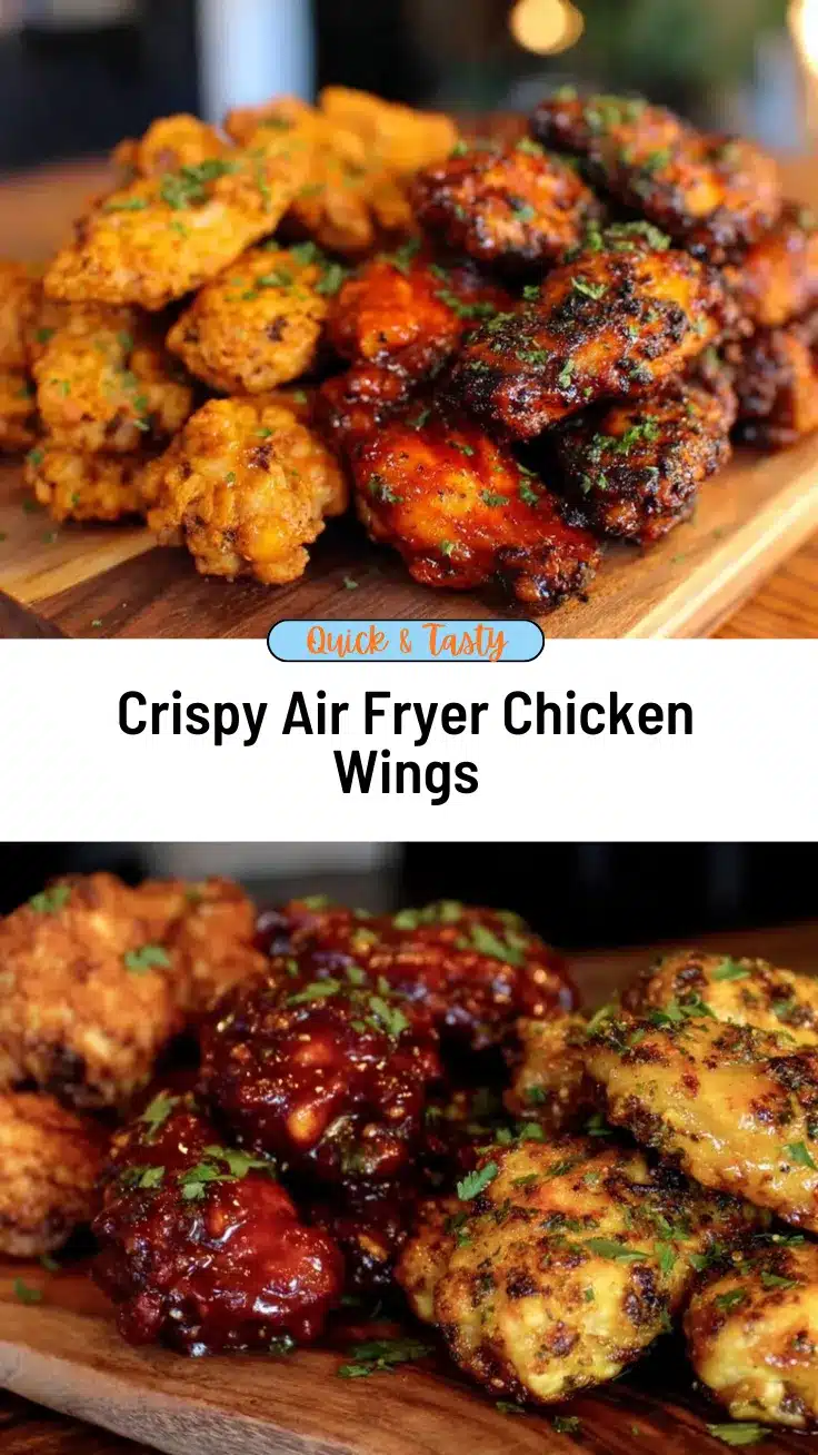 air fryer crispy chicken wings recipe