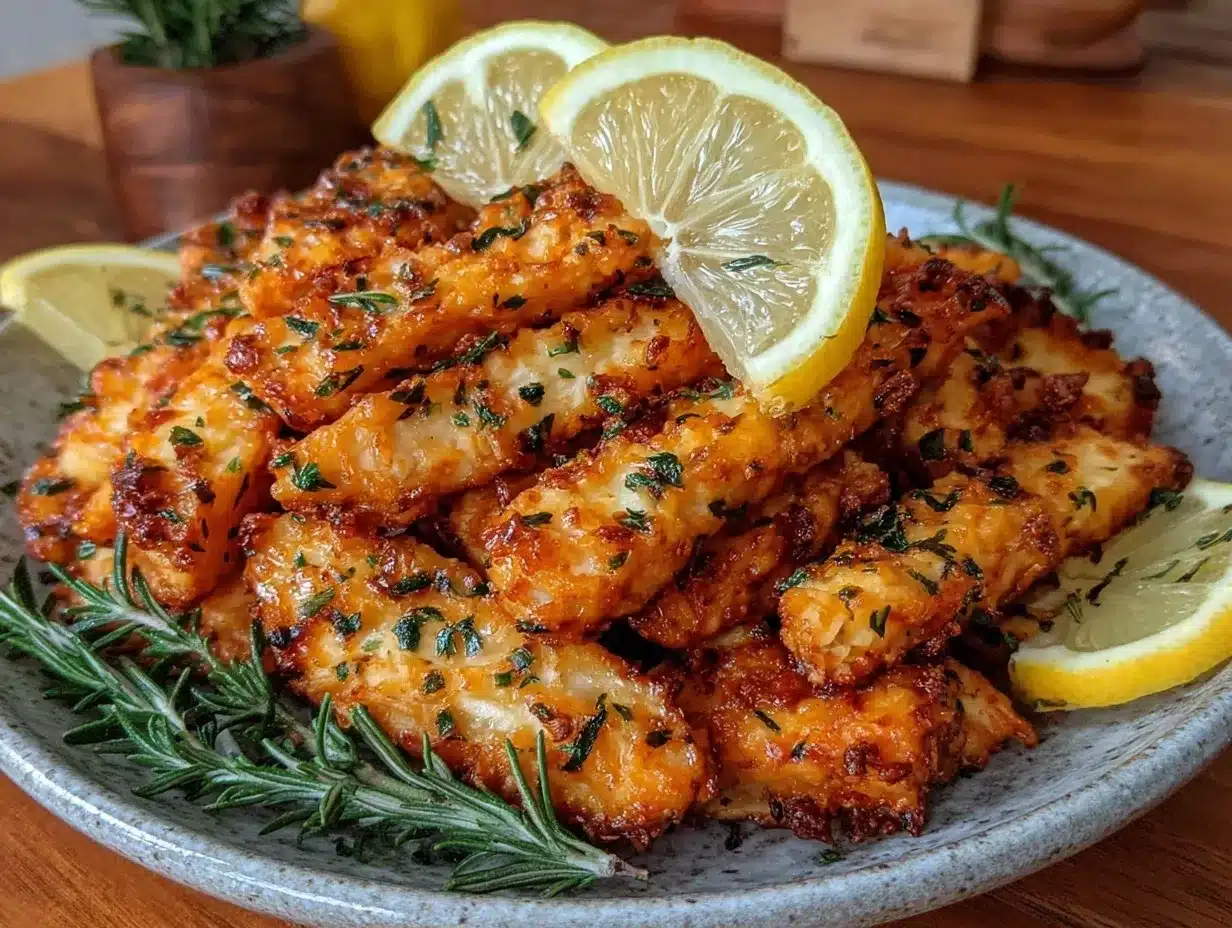 air fryer lemon herb chicken fries preparation steps