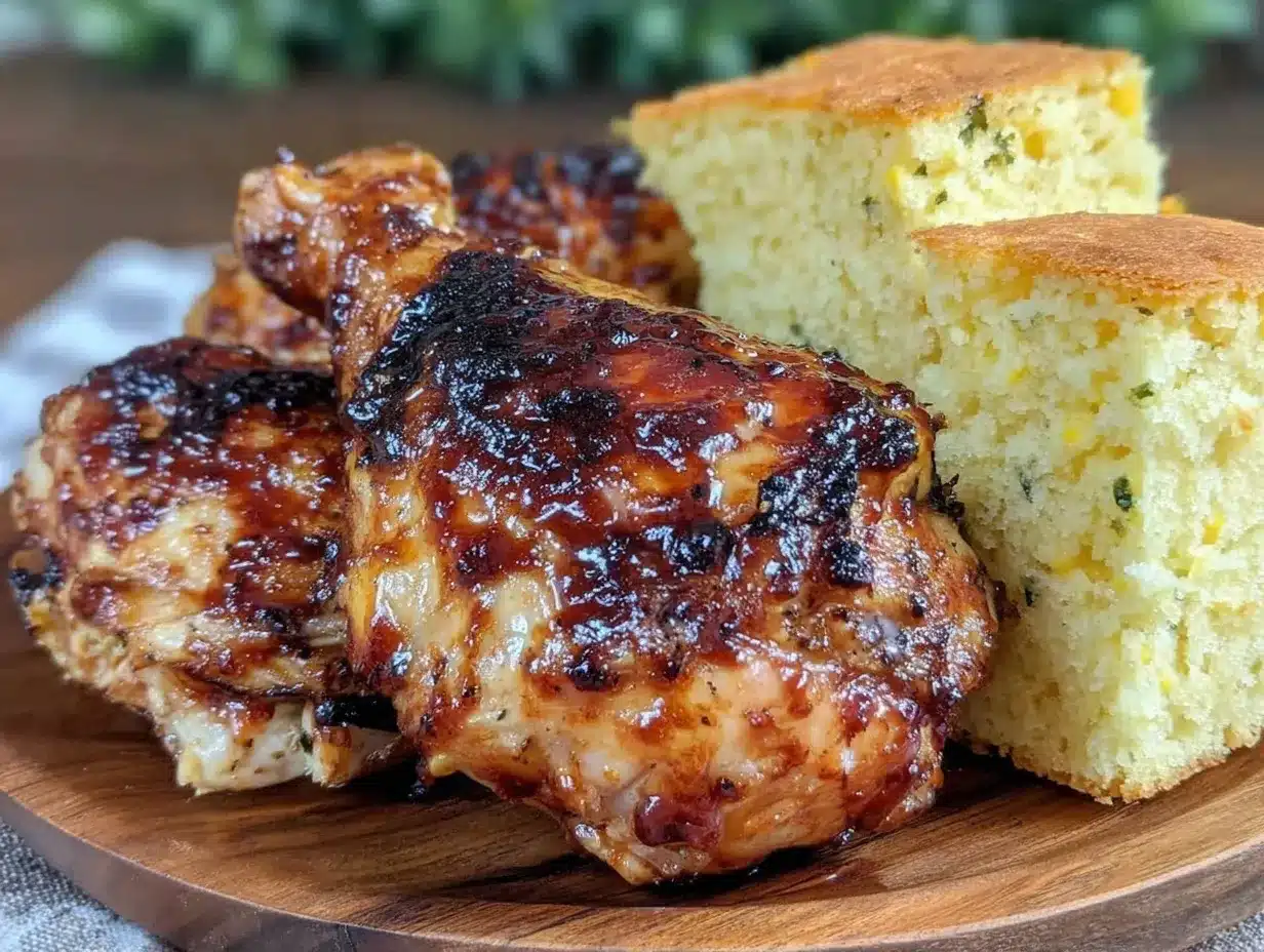 baked BBQ chicken legs preparation steps