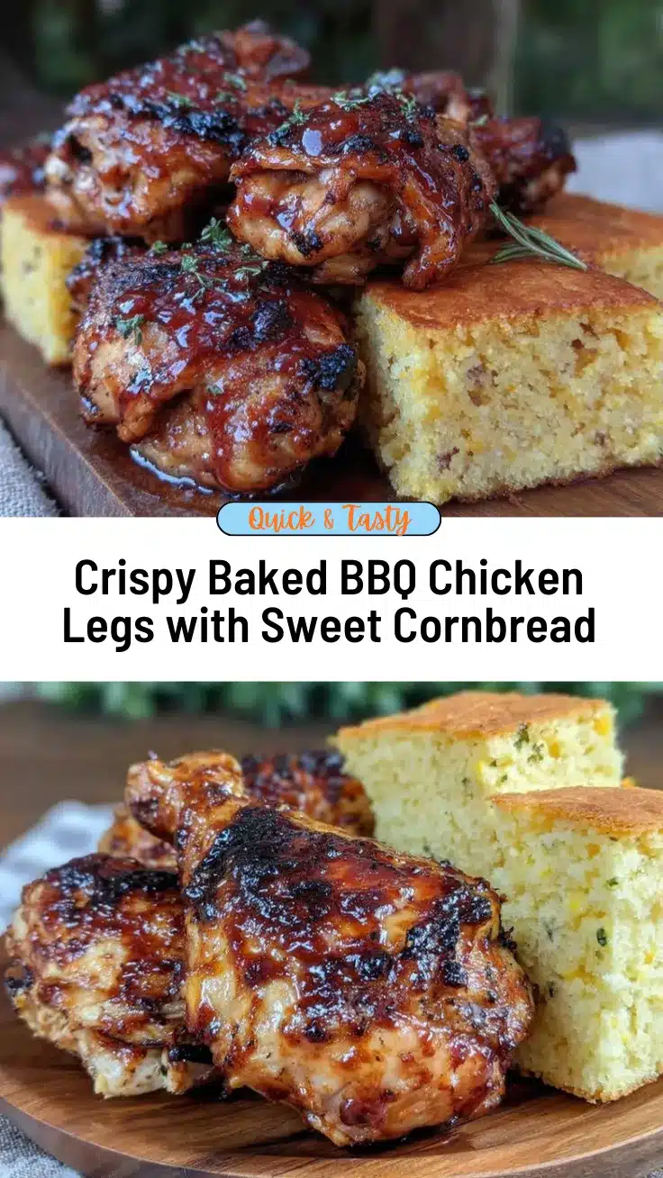 baked BBQ chicken legs recipe