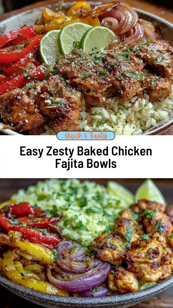 baked chicken fajita bowls recipe