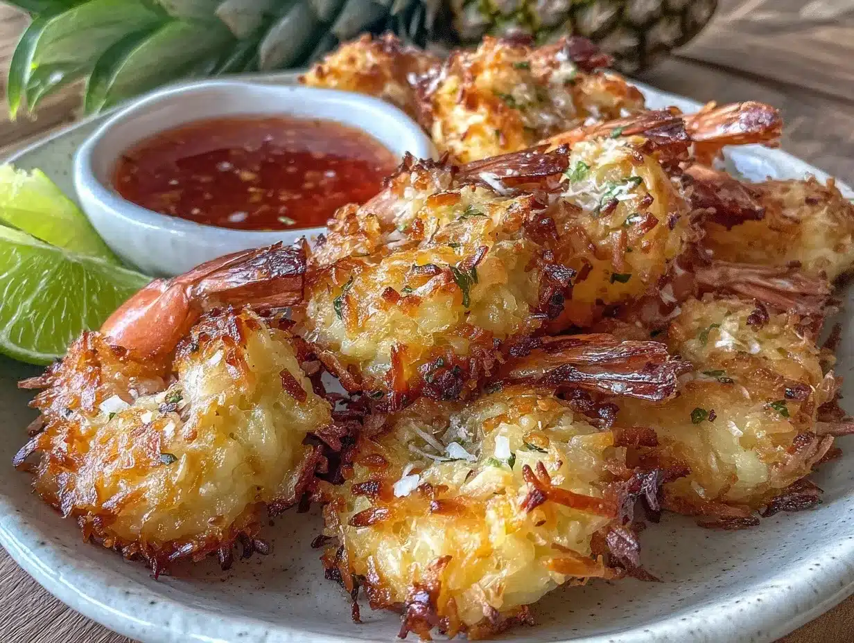 baked coconut shrimp preparation steps