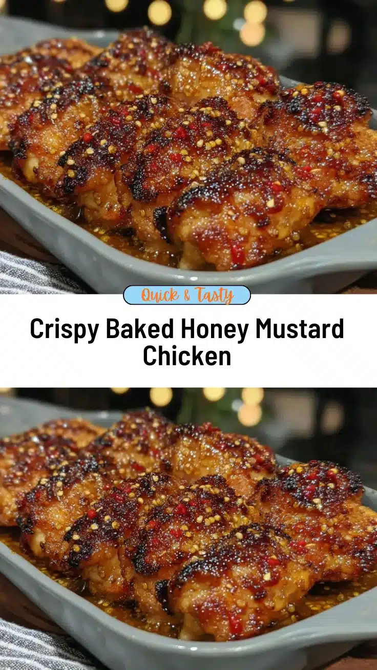 baked honey mustard chicken thighs recipe