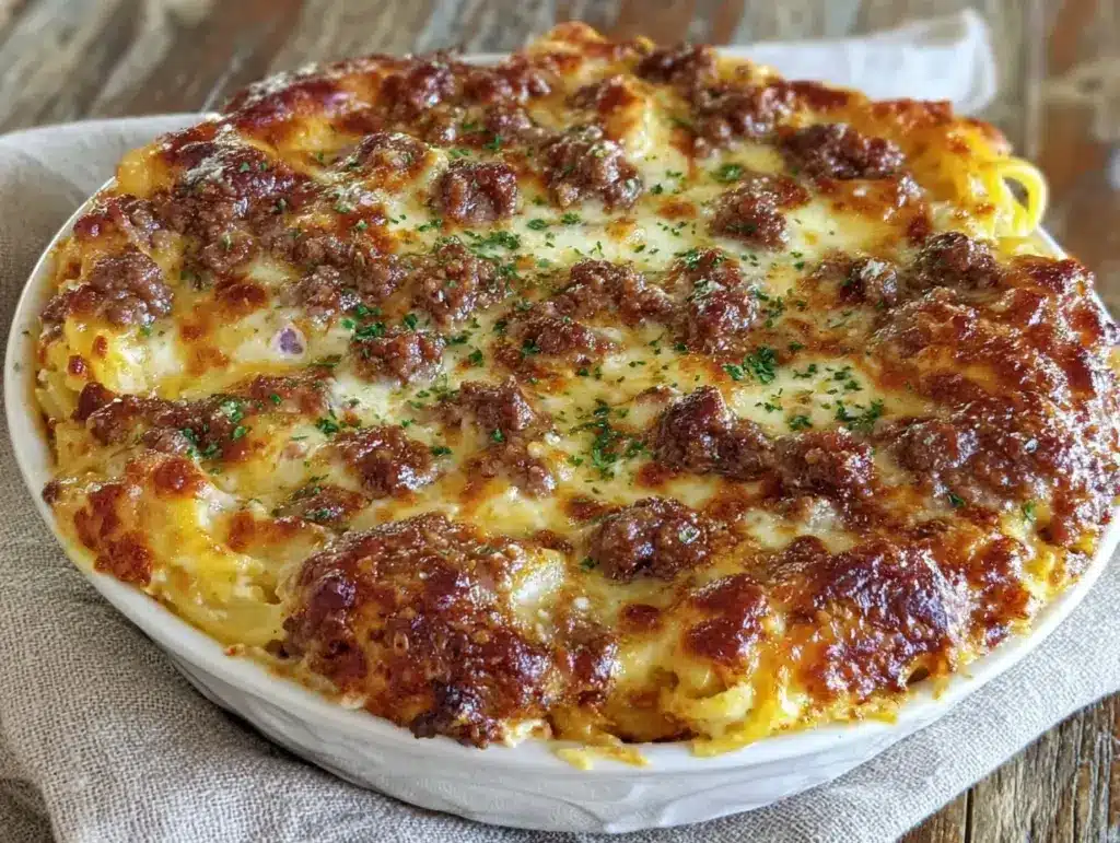 baked million dollar spaghetti - featured image