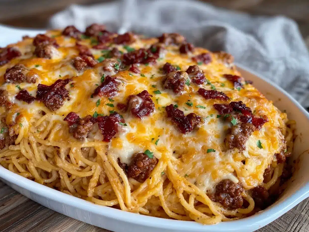 baked million dollar spaghetti preparation steps