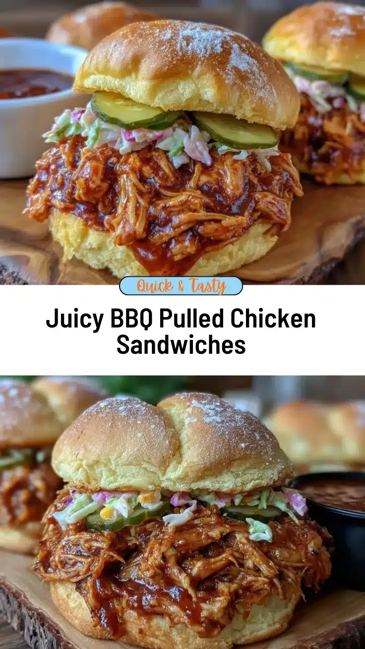 BBQ pulled chicken sandwiches recipe
