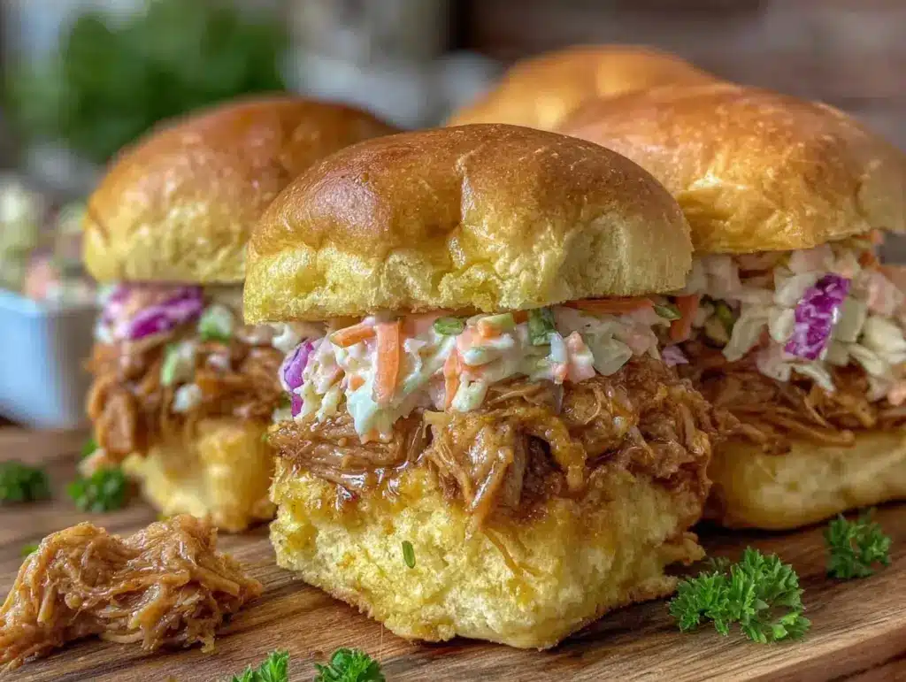 bbq pulled pork sliders - featured image