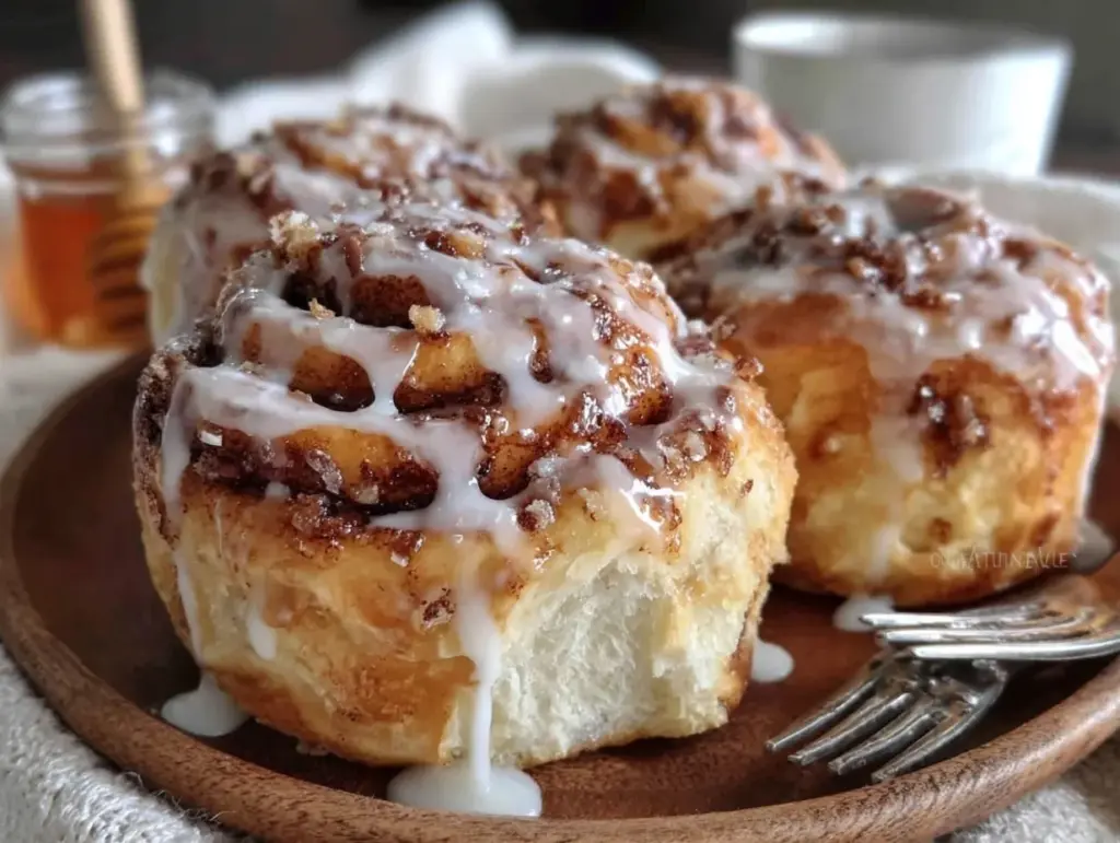 breakfast in bed cinnamon rolls - featured image