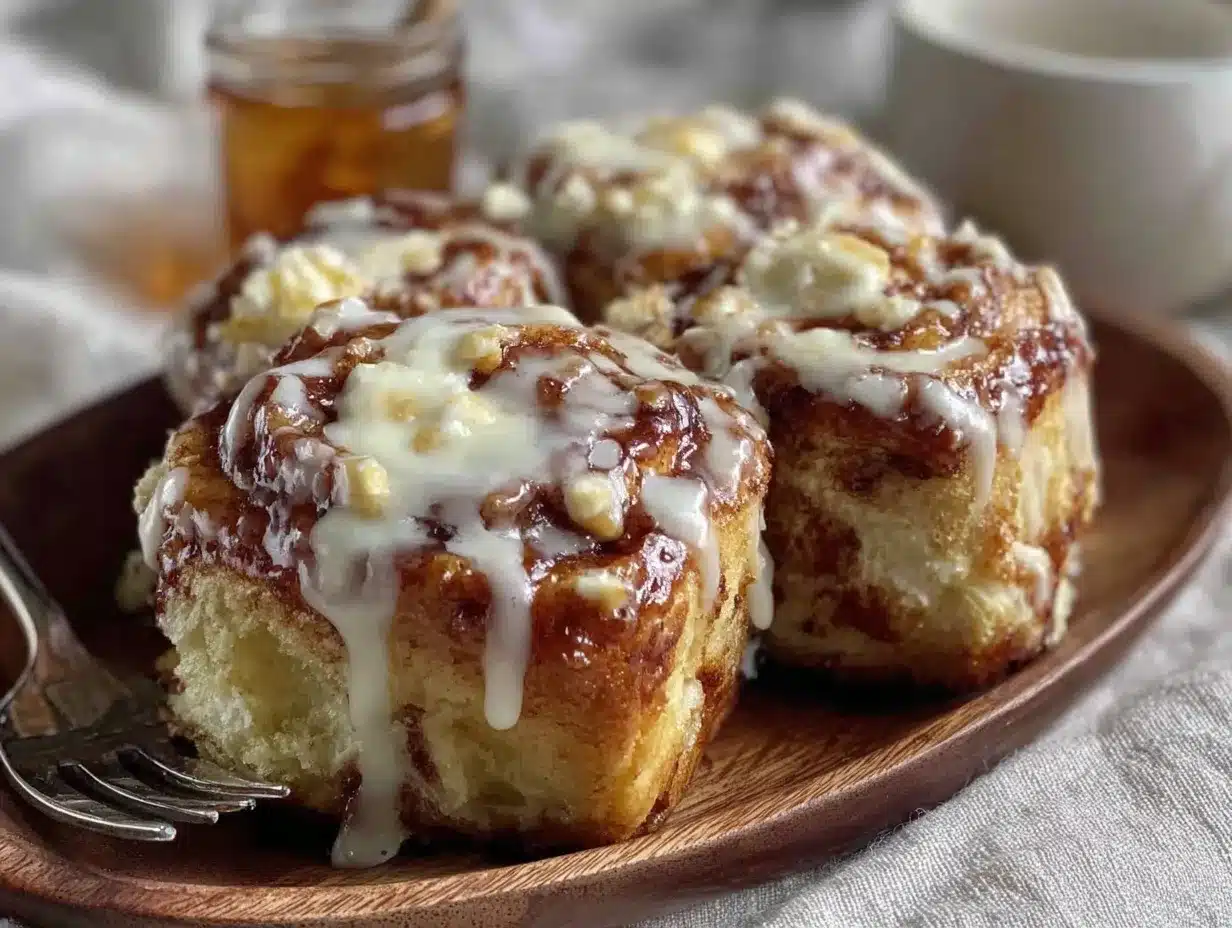 breakfast in bed cinnamon rolls preparation steps