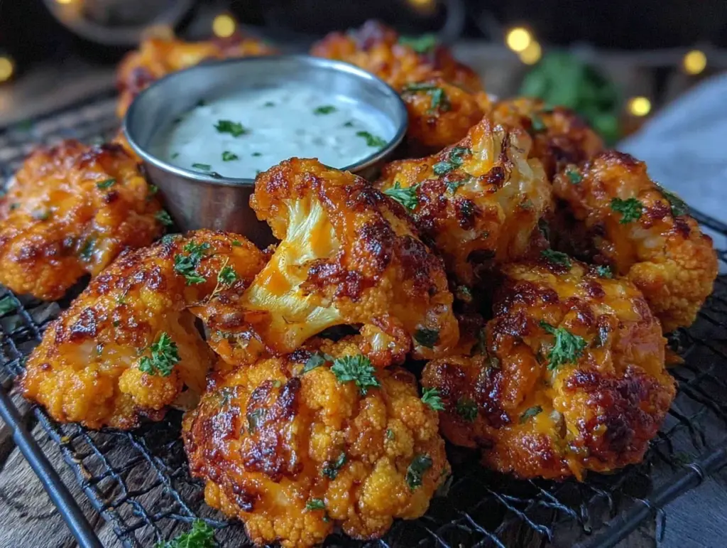 buffalo cauliflower wings - featured image