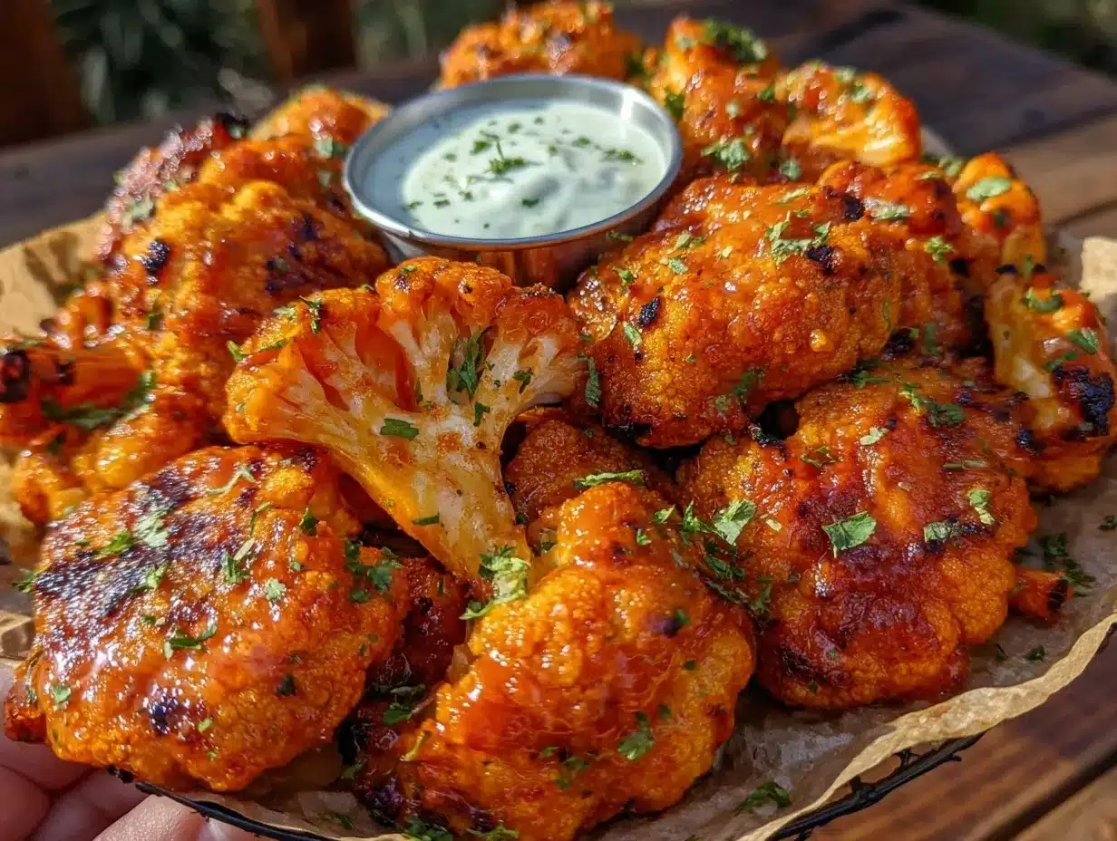 buffalo cauliflower wings preparation steps