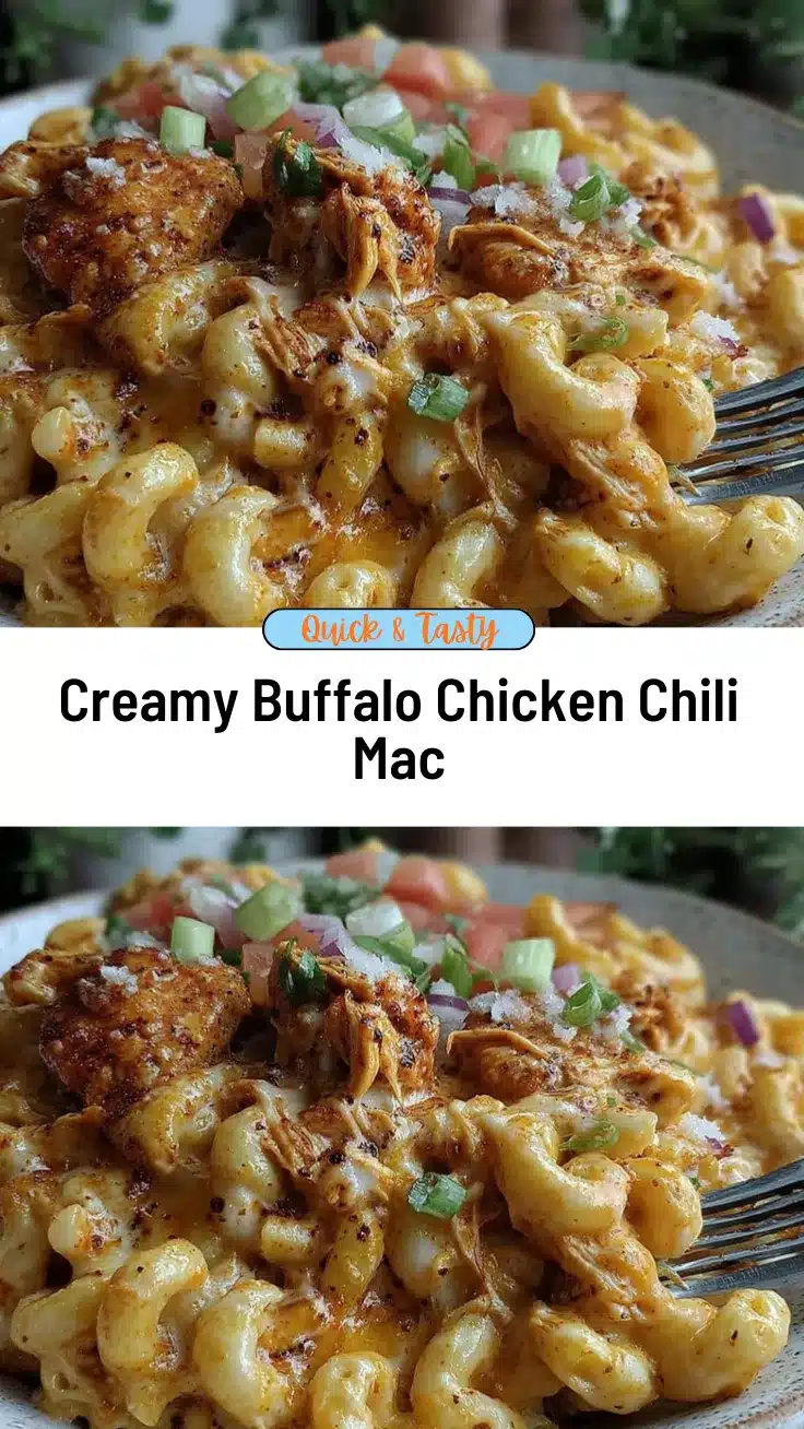 Buffalo Chicken Chili Mac recipe
