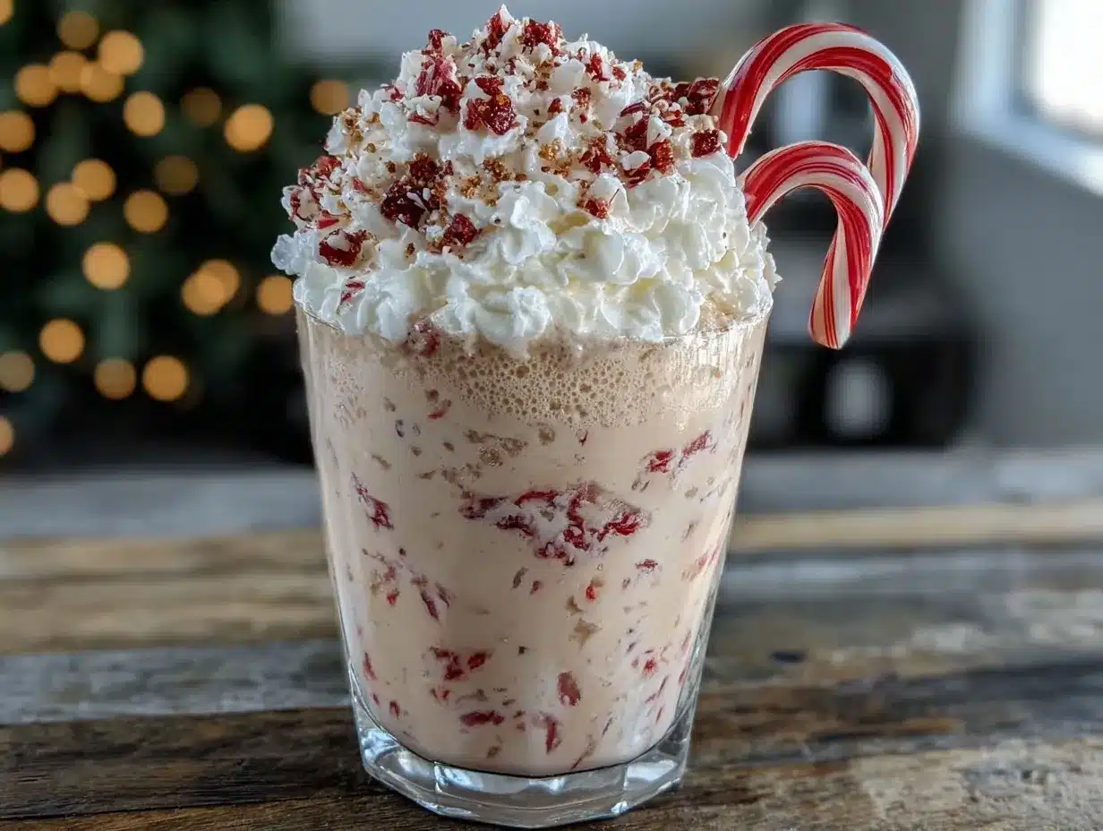 candy cane milkshake recipe preparation steps
