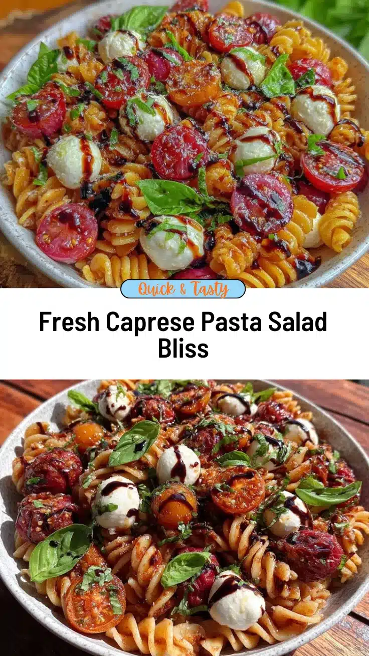 Caprese pasta salad recipe