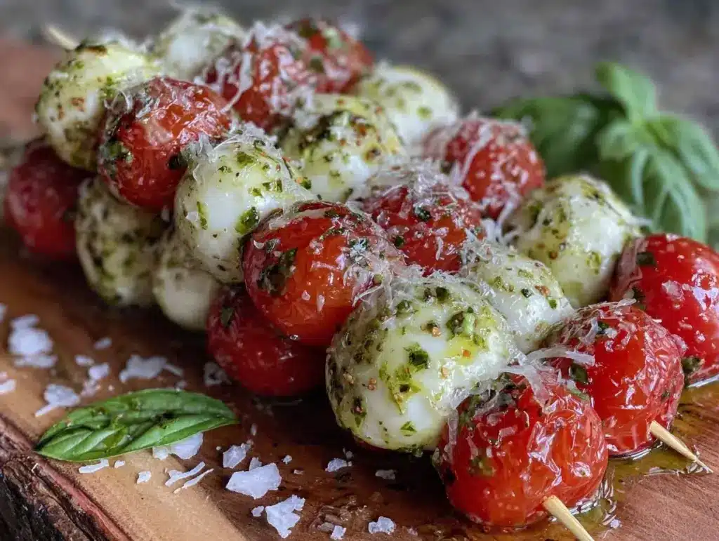 caprese salad skewers - featured image