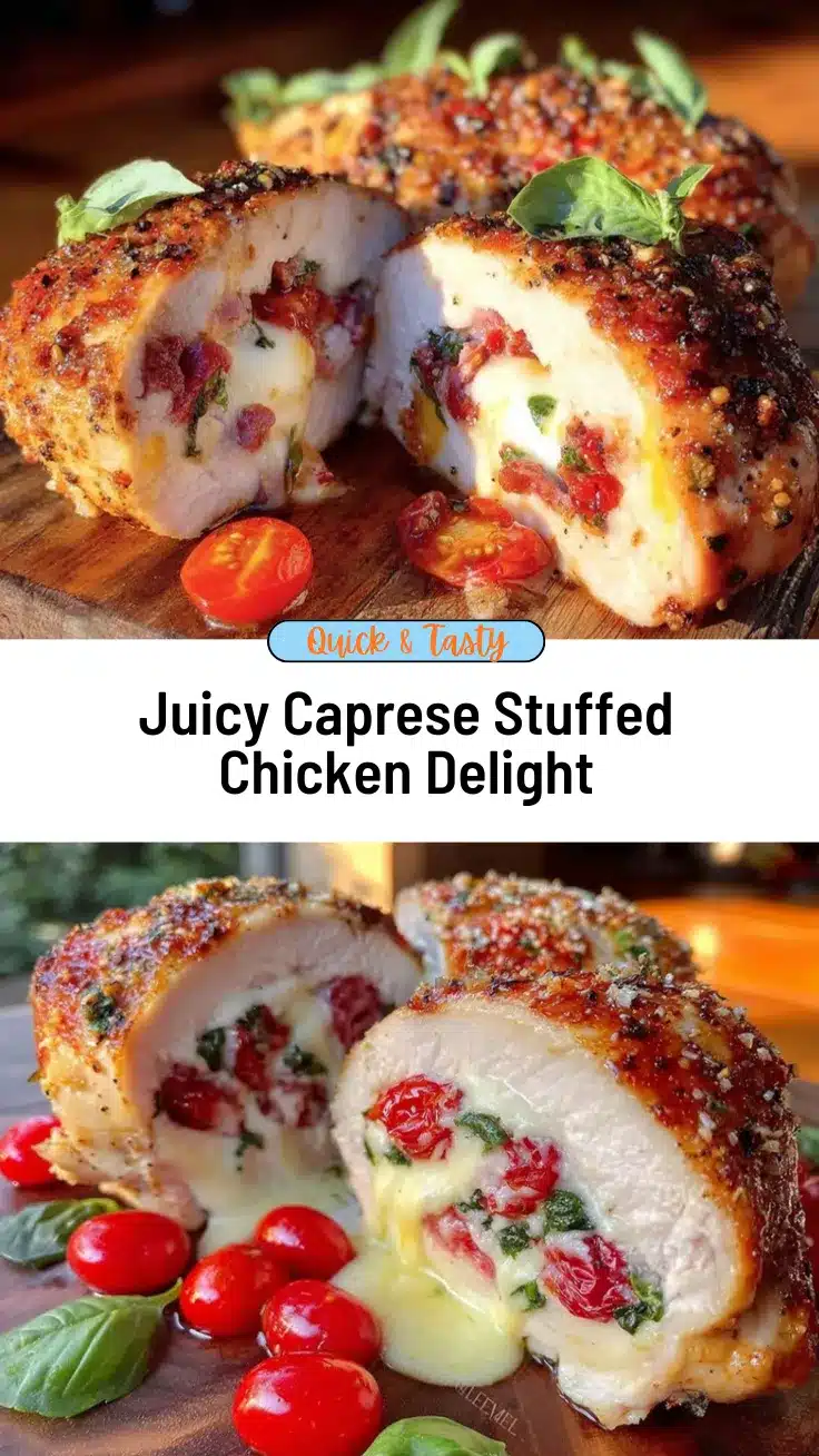 Caprese stuffed chicken breast recipe recipe