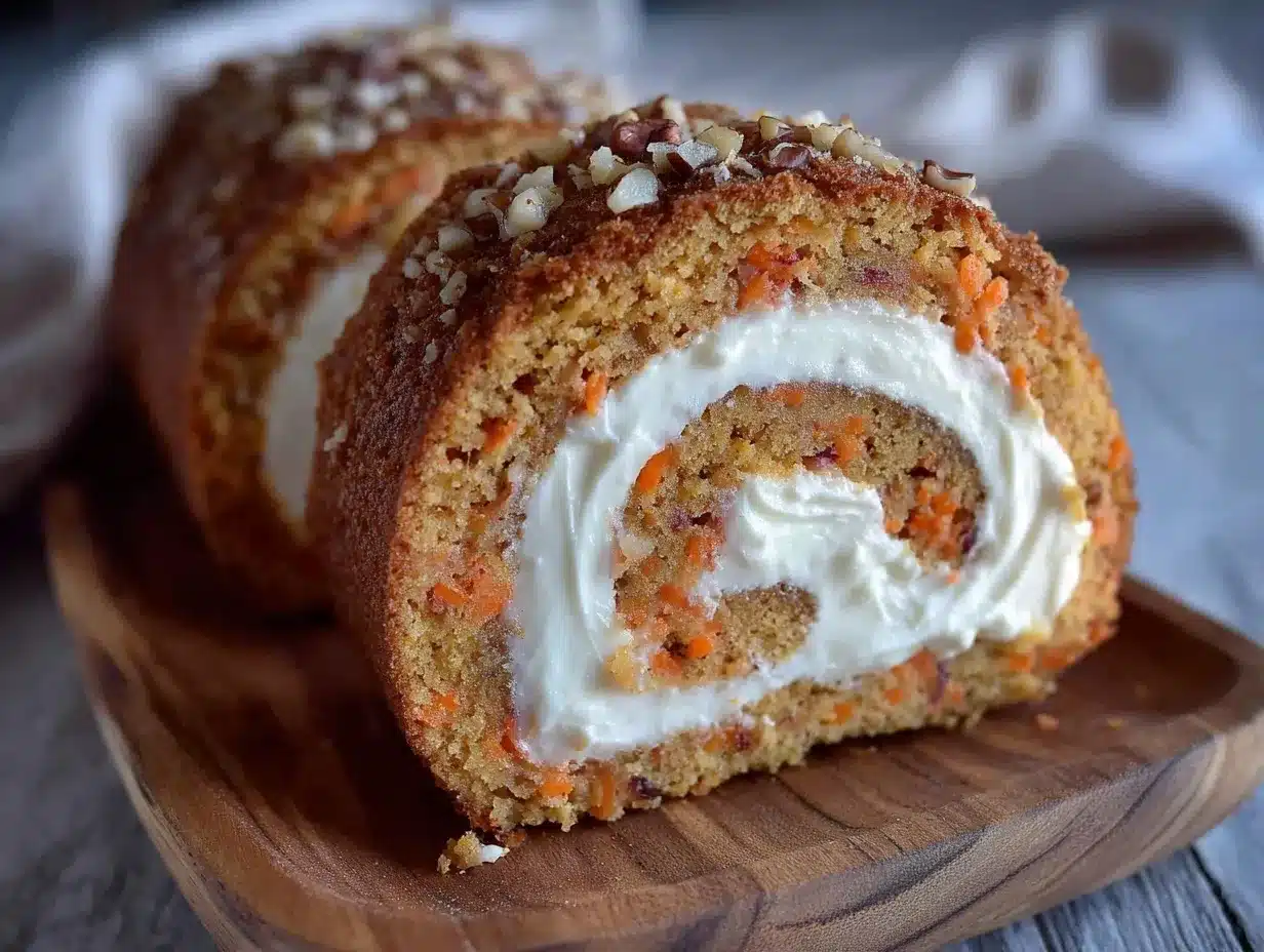 carrot cake roll preparation steps