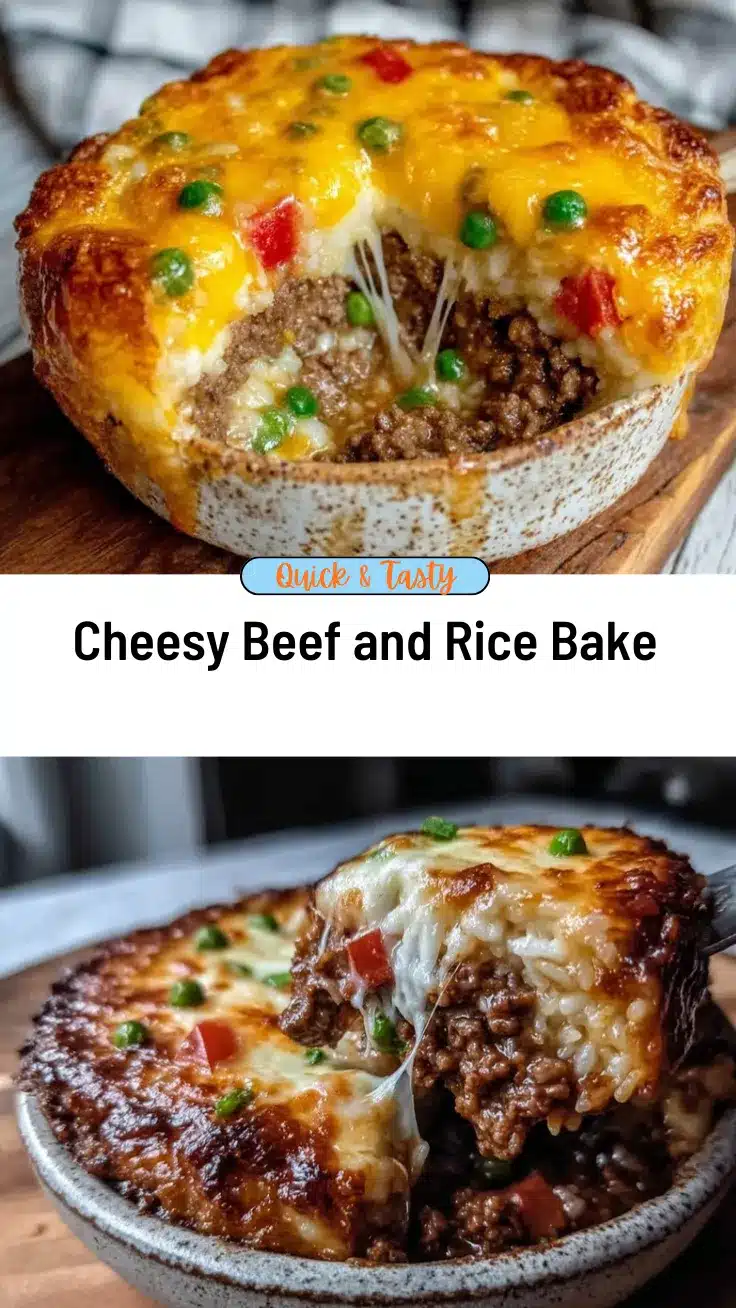 cheesy beef and rice casserole recipe