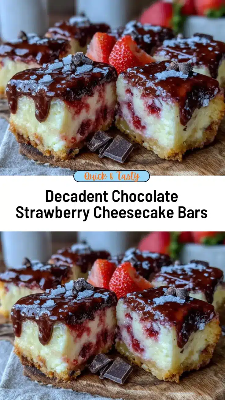 chocolate-covered strawberry pie cheesecake bars recipe