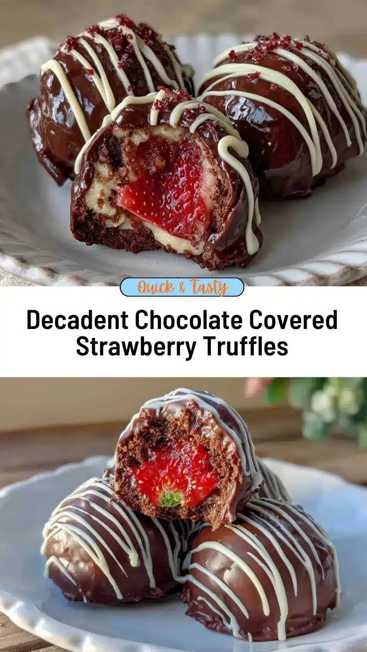 chocolate-covered strawberry truffles recipe