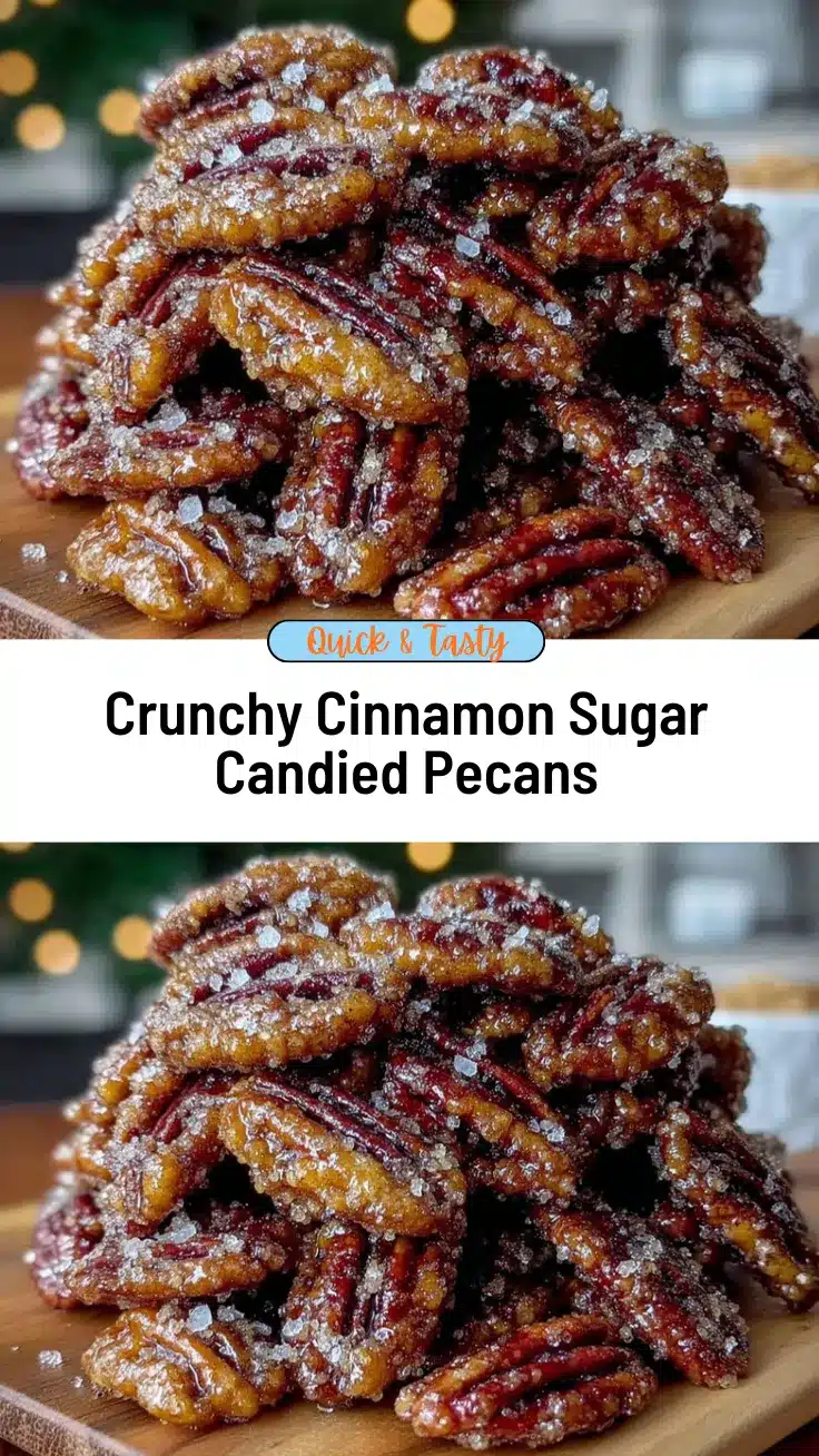 cinnamon sugar candied pecans recipe