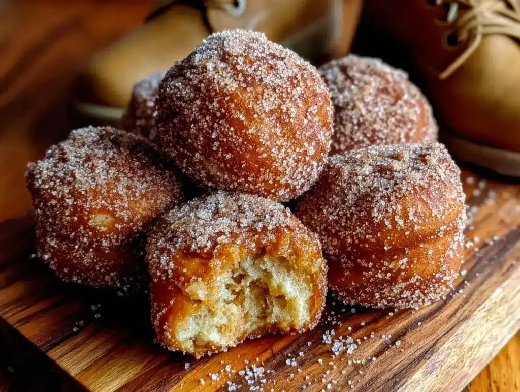 cinnamon sugar donut holes - featured image