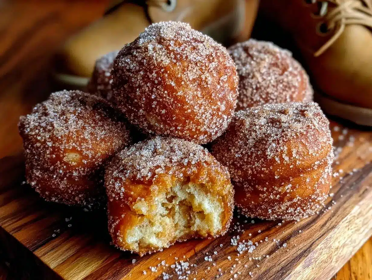 cinnamon sugar donut holes preparation steps